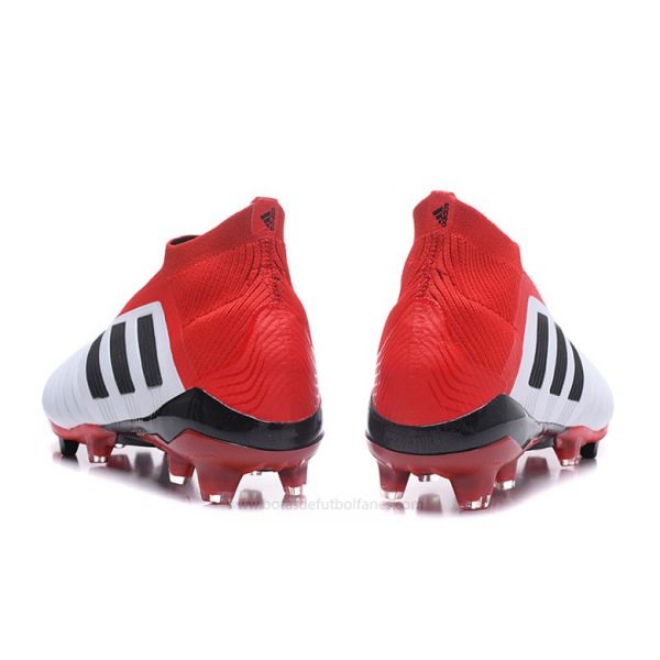 Adidas Predator FG Mujer Blanco Negro Rojo